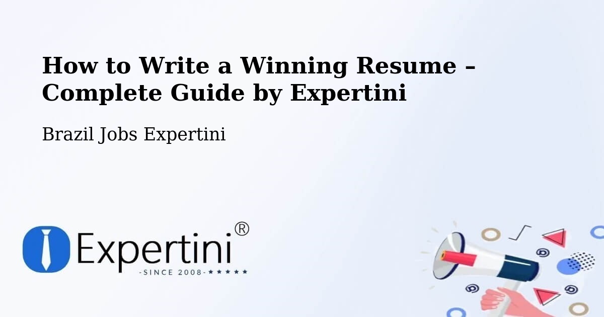 Resume Writing Guide for Job Seekers – Eusébio - Eusébio, Brazil Jobs Expertini
